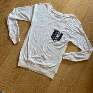 White long sleeve shirt size XS